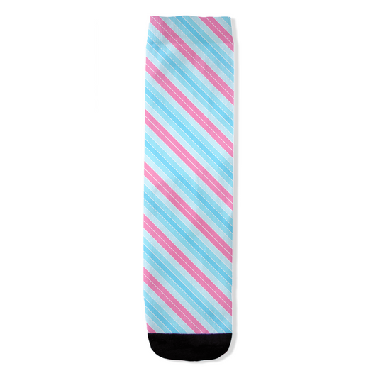 Transmasculine Striped All-Over Print Socks