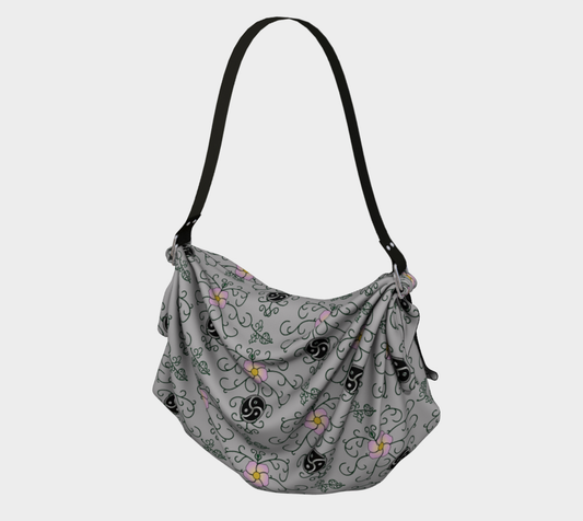 Wild Rose and Vine BDSM (Grey) Origami Tote