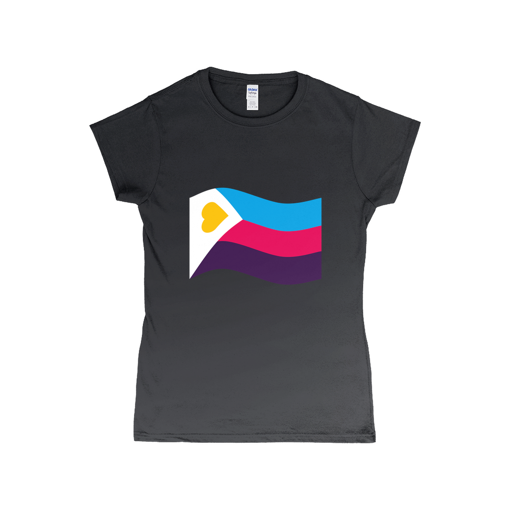 Polyamory Pride Flag Fitted Tshirt | Choose Your Flag | Gildan