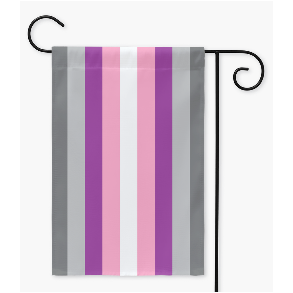 Demigirlflux Pride Yard and Garden Flags | Single Or Double-Sided | 2 Sizes | Gender Identity and Expression