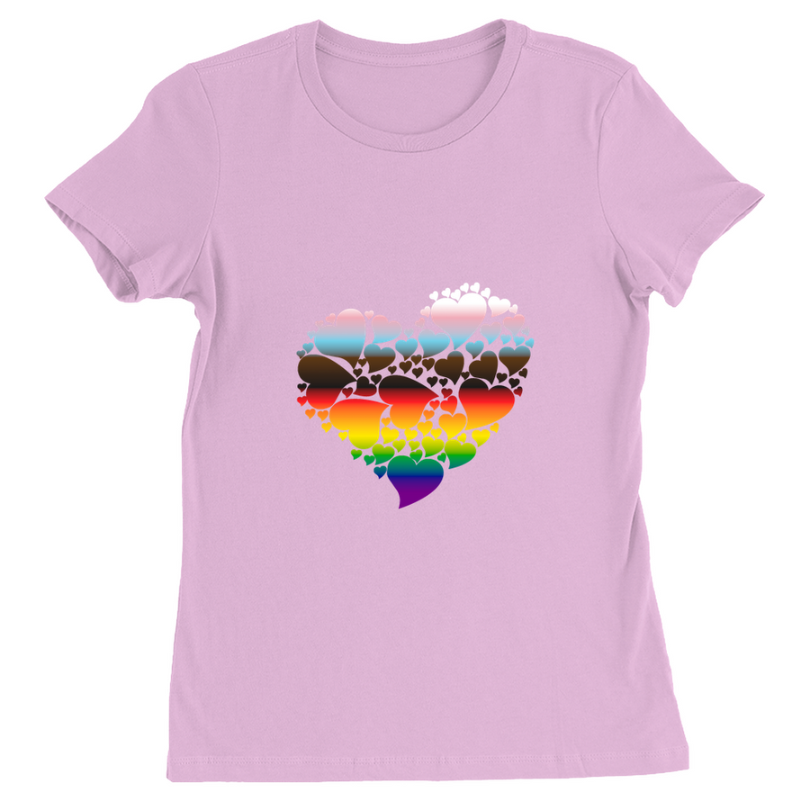 Heart Of Hearts Fitted T-Shirts | Choose Your Colourway | Bella + Canvas