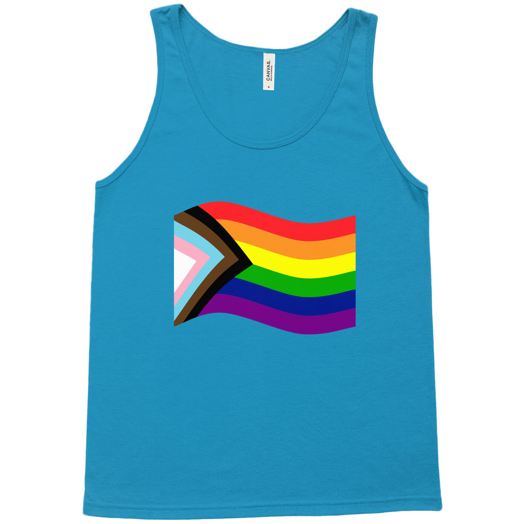 Rainbow Pride Flag Relaxed Fit Tank Tops | Choose Your Flag | Bella + Canvas