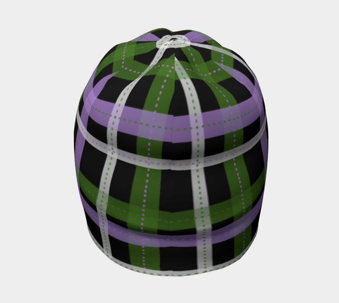 Genderqueer Plaid Beanie