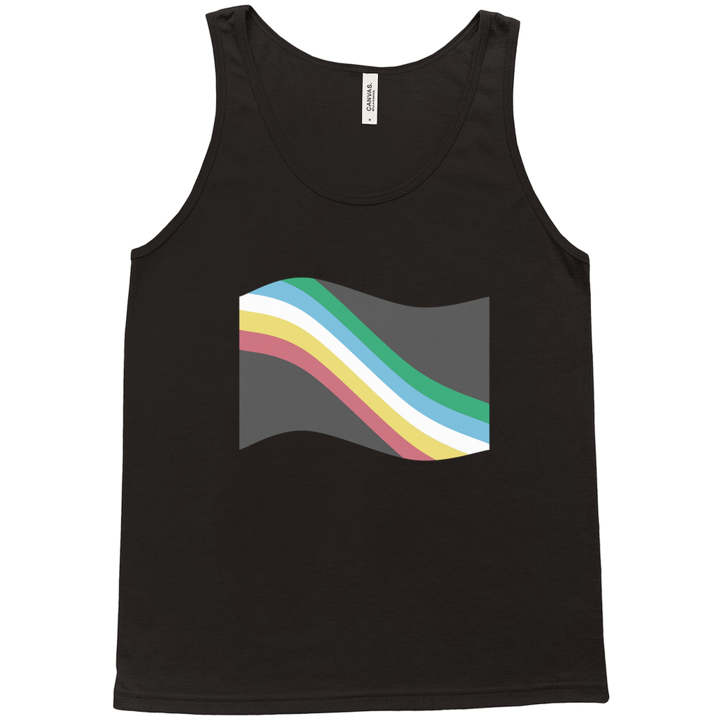 Disability and Neurodiversity Pride Flag Relaxed Fit Tank Tops | Choose Your Flag | Bella + Canvas