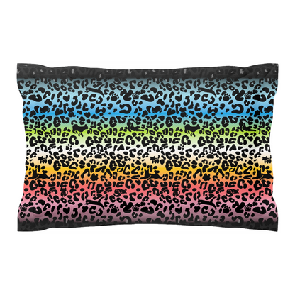 Leopard Print Gradient Pattern Pillow Shams | 3 Sizes | Choose Your Colourway