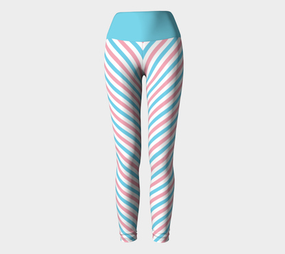 Transgender Striped Yoga Leggings