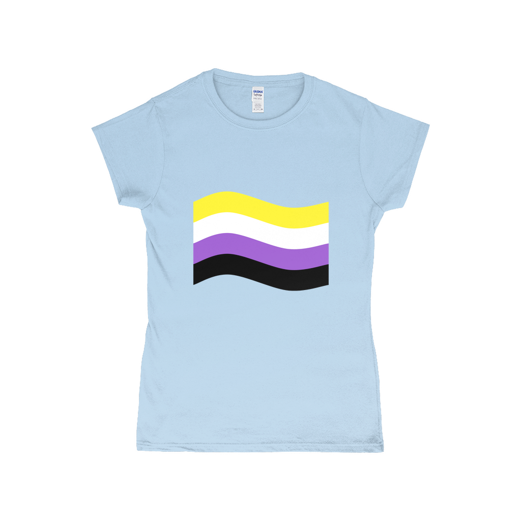 Gender Pride Flag Fitted Tshirt | Choose Your Flag | Gildan