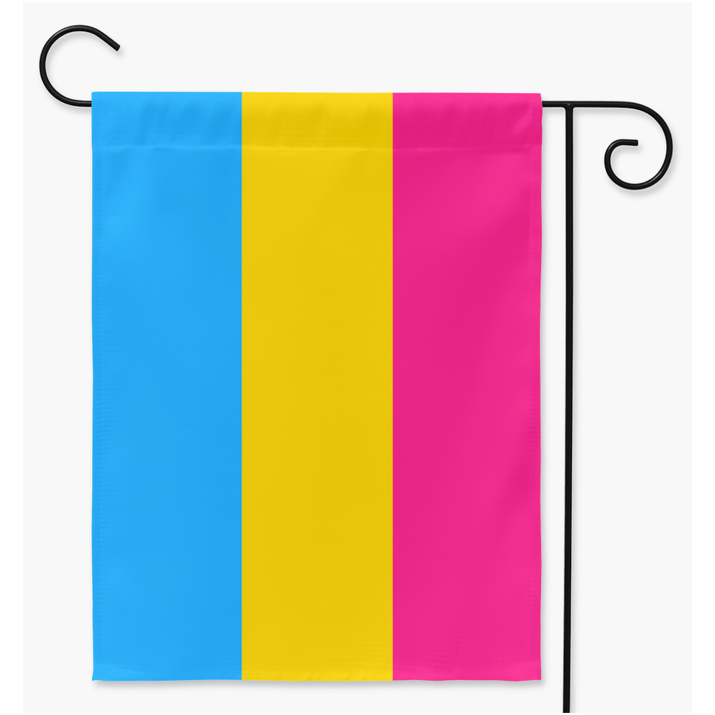 Pansexual Yard and Garden Flags | Single Or Double-Sided | 2 Sizes | Romantic and Sexual Orientations