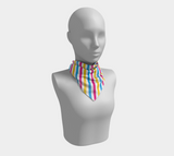 Foulard carré rayé barbier pansexuel