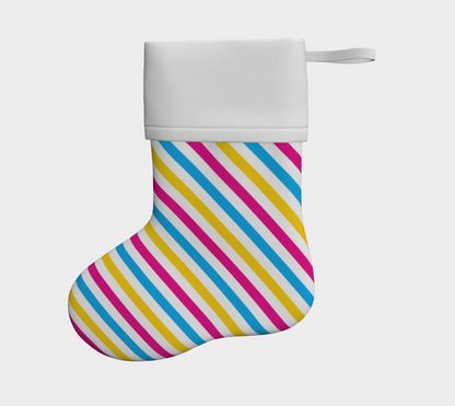 Pansexual  Striped Holiday Stocking