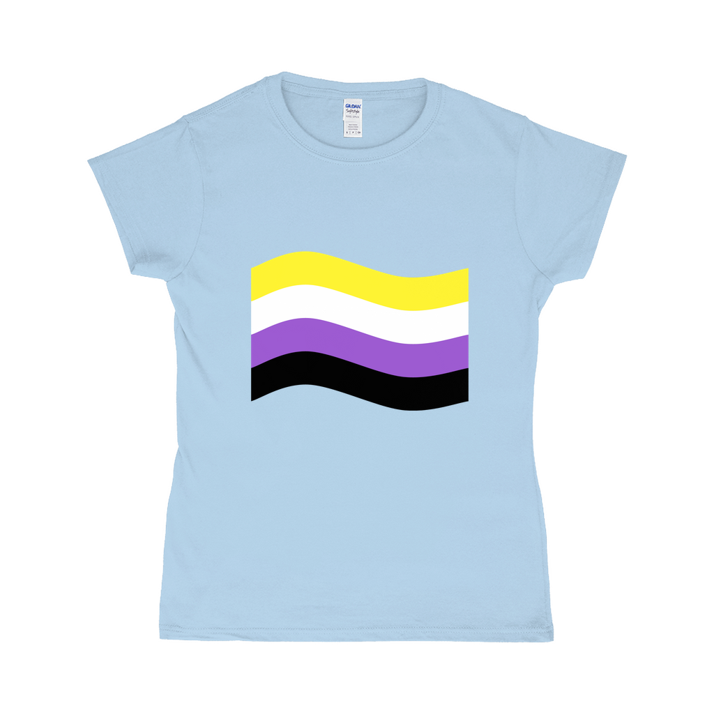 Gender Pride Flag Fitted Tshirt | Choose Your Flag | Gildan