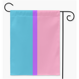 Drapeaux de cour et de jardin de polyanthropie | Simple ou double face | 2 tailles | Polyamour et ENM