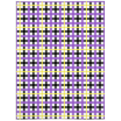 Nonbinary Plaid Pride Minky Blankets