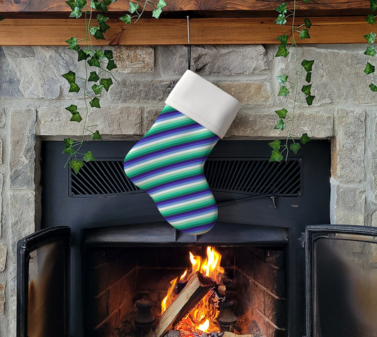 Gay Man (formerly Vincian - V2) Striped Holiday Stocking