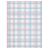 Transgender Tartan Plaid Pride Minky Blankets