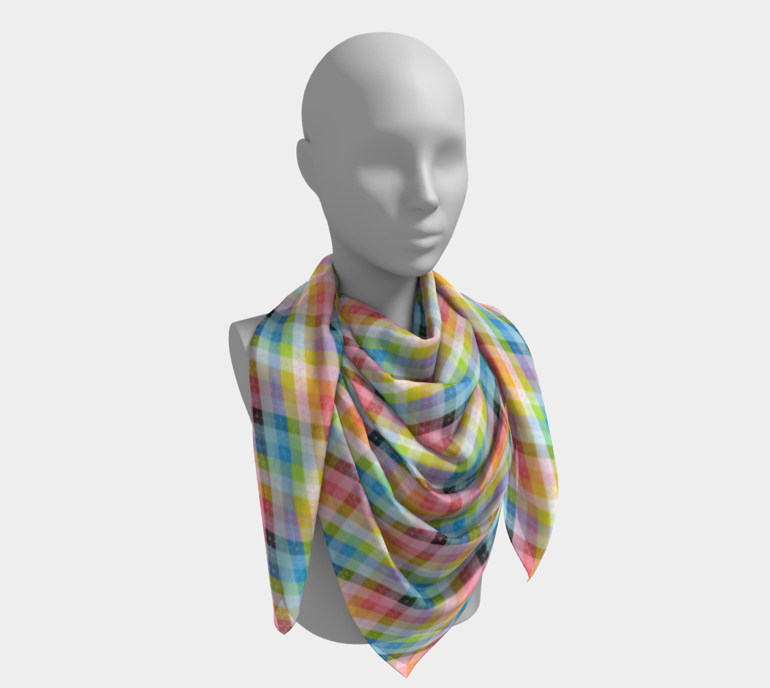 Queer Argyle  Square Scarf