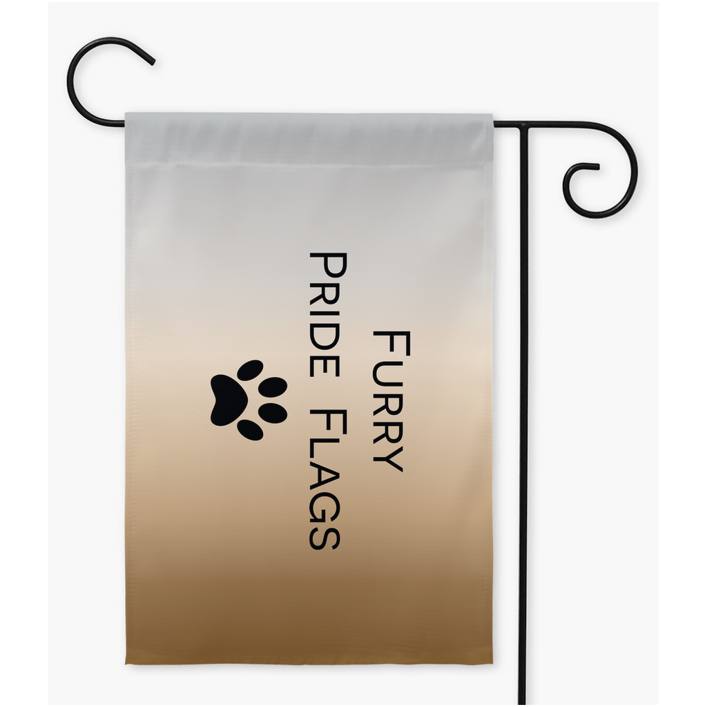 Choose Your Furry Pride Yard and Garden Flags  | Single Or Double-Sided | 2 Sizes  | Choose Your Base Flag AND Your Paw Print