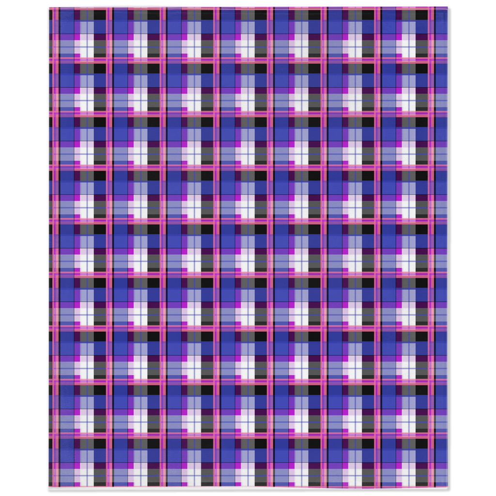 Genderfluid Argyle Plaid Pride Minky Blankets