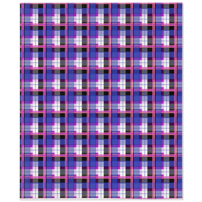 Genderfluid Argyle Plaid Pride Minky Blankets