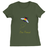 T-shirts ajustés Bumblebee Pride Pun - DARK | Choisissez votre coloris et votre jeu de mots | Bella + Toile
