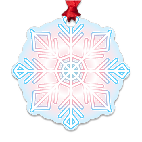 Transgender Pride Metal Ornaments