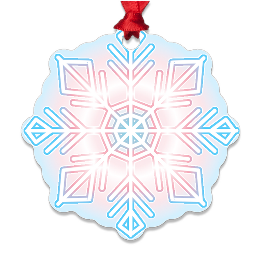 Transgender Pride Metal Ornaments