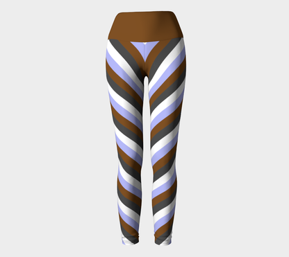 Gender Apathetic Striped Yoga Leggings