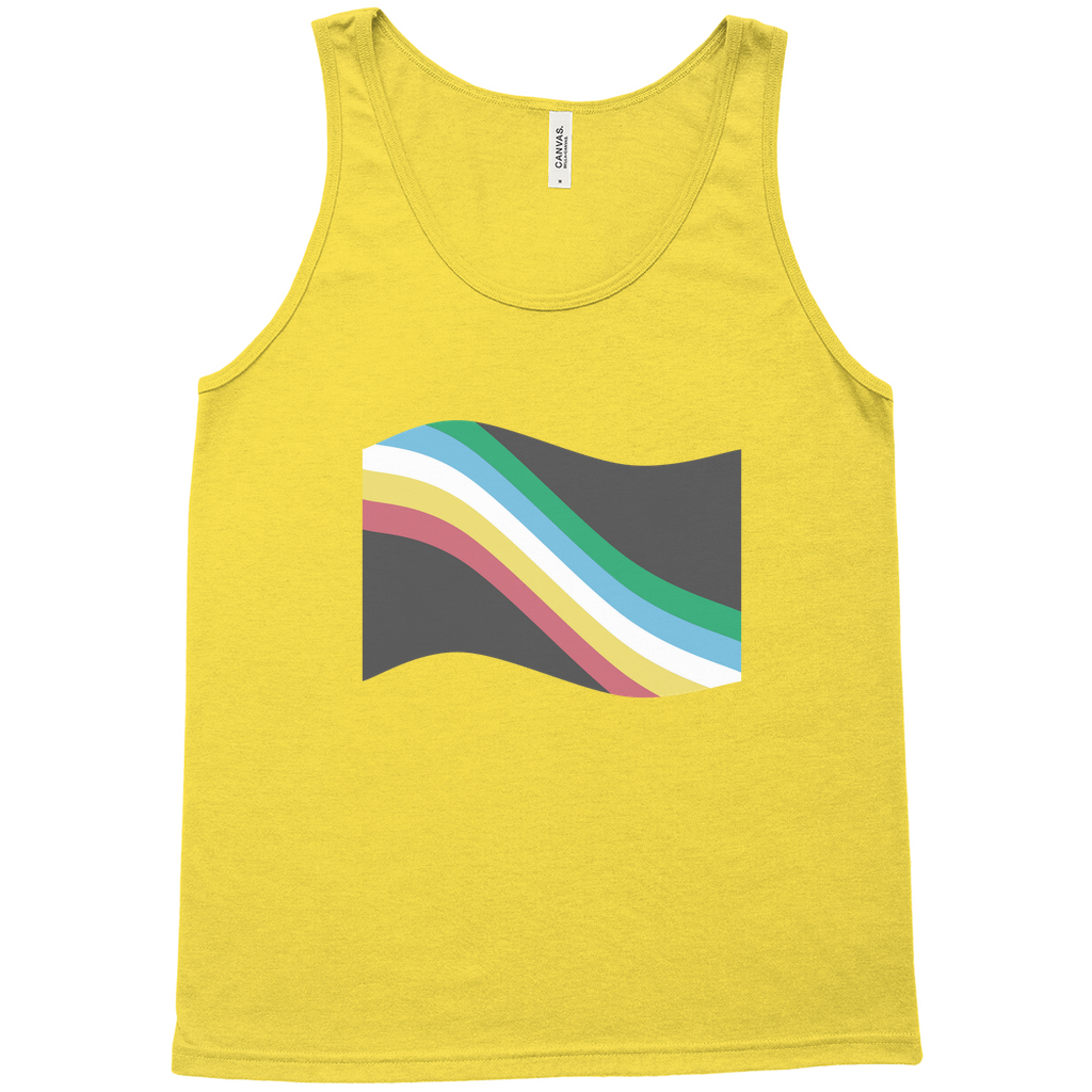 Disability and Neurodiversity Pride Flag Relaxed Fit Tank Tops | Choose Your Flag | Bella + Canvas