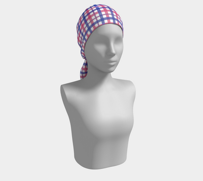 Bisexual Gingham Long Scarf