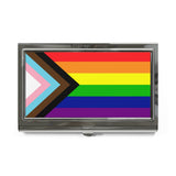 Rainbow Pride Flag Business Card Holder/Slim Wallet | Choose Your Flag | LGBTQIA2S+