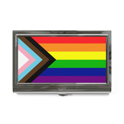 Rainbow Pride Flag Business Card Holder/Slim Wallet | Choose Your Flag | LGBTQIA2S+