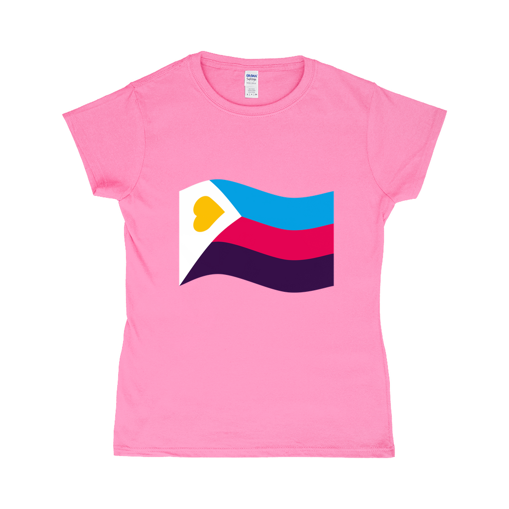 Polyamory Pride Flag Fitted Tshirt | Choose Your Flag | Gildan