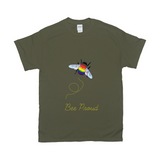 T-shirt unisexe Bumblebee Pride Pun - DARK | Choisissez votre drapeau et votre jeu de mots