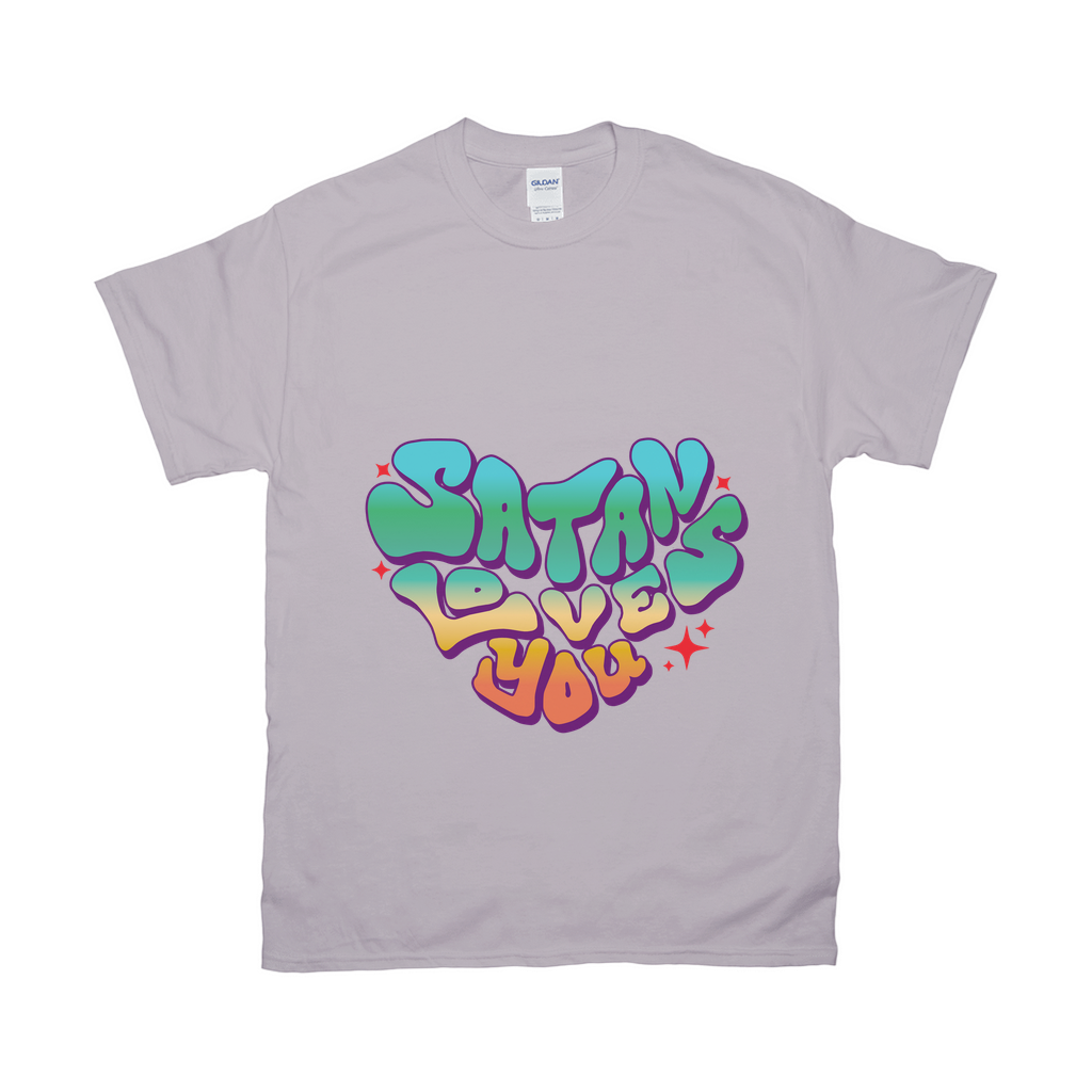 Satan Loves You Relaxed Fit Tshirt - LIGHT | Gildan