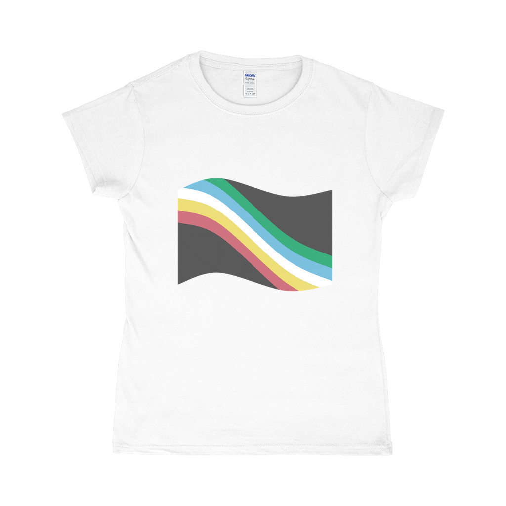 Disability and Neurodiversity Pride Flag Fitted Tshirt | Choose Your Flag | Gildan