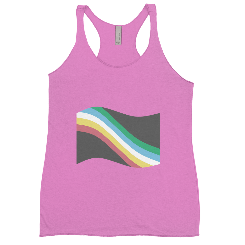 Disability and Neurodiversity Pride Flag Fitted Racerback Tank Tops | Choose Your Flag