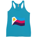 Polyamory Pride Flag Fitted Racerback Tank Tops | Choose Your Flag