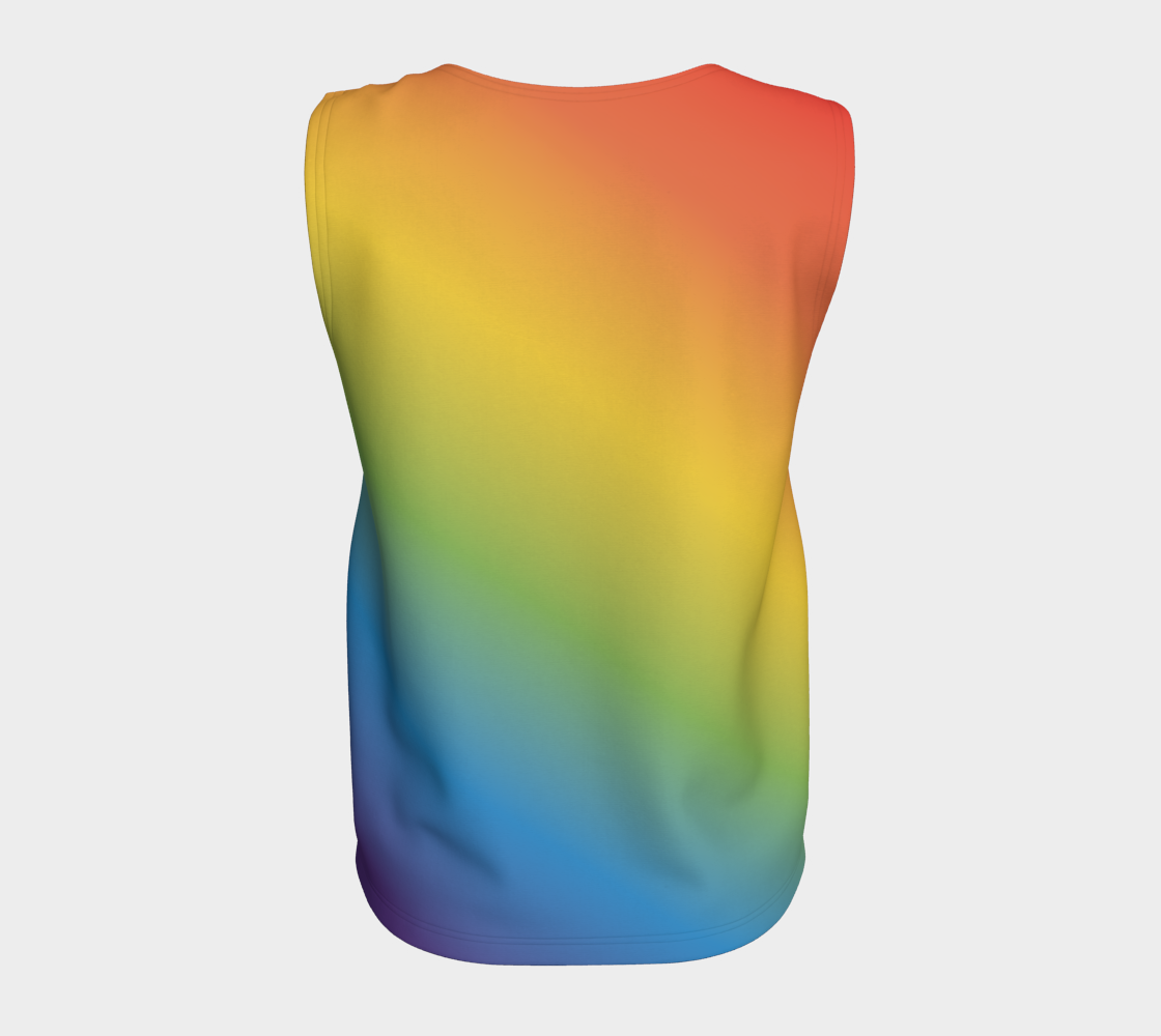 Muted Rainbow Gradient Loose Tank