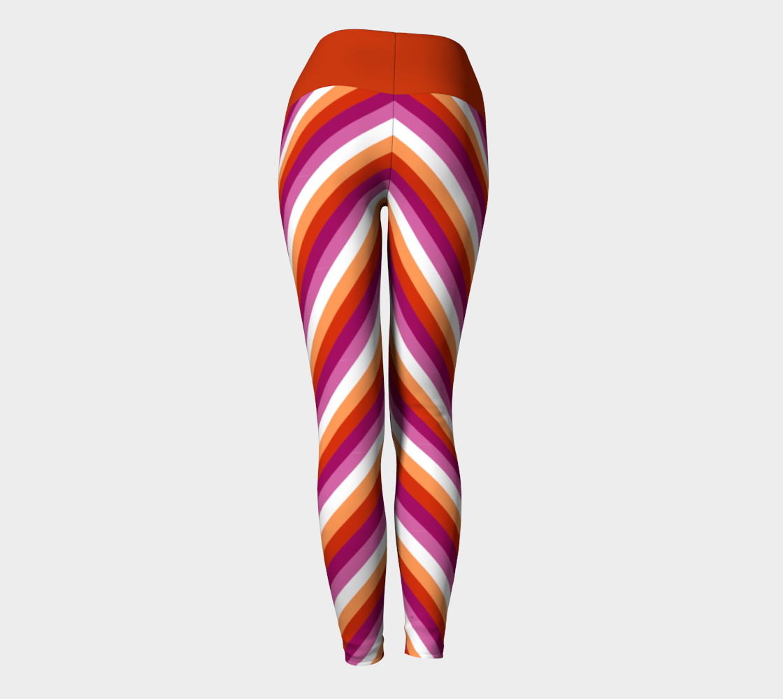 Lesbiennes - Leggings de yoga rayés V1