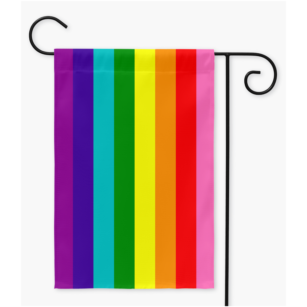 Original Rainbow Pride Yard and Garden Flags | Single Or Double-Sided | 2 Sizes | Rainbow Pride