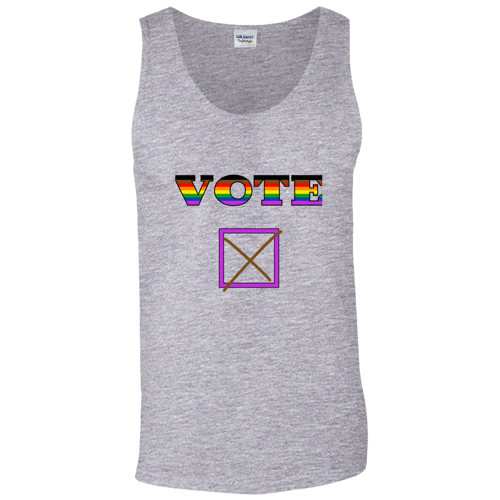 Vote Unisex Tank Tops | Choose Your Colourway | Gildan