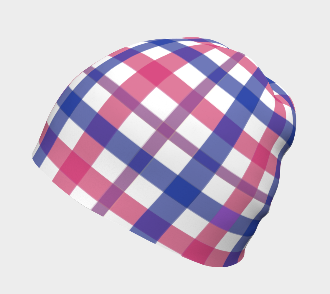 Bisexual Gingham Beanie