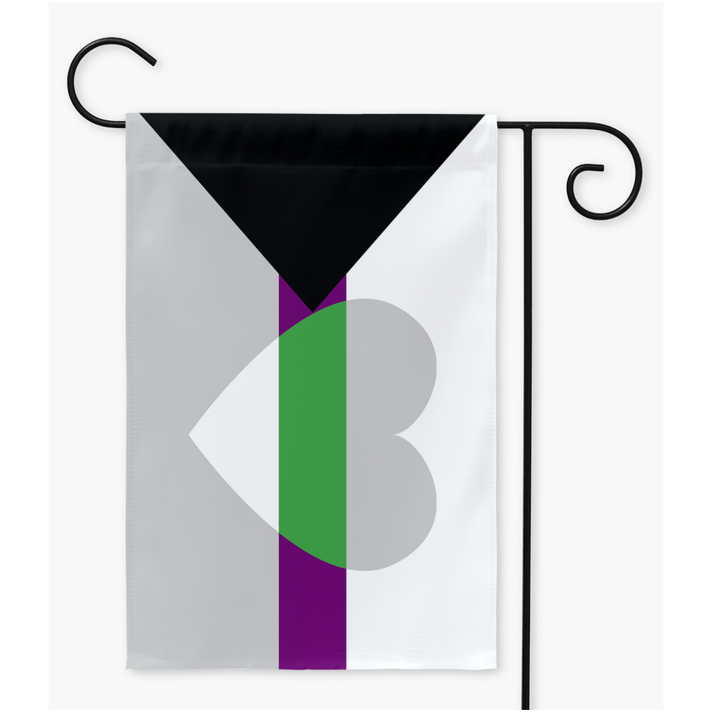 Demian (Demisexual Demiromantic) - V2 Yard and Garden Flag | Single Or Double-Sided | 2 Sizes