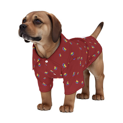 Patterned Pet‘s Hawaiian Shirt | Choose Your Pattern and Accent Colour