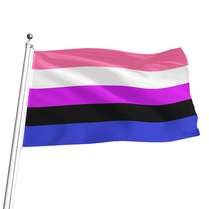 Genderfluid All-Over Print Flag | 5 Sizes