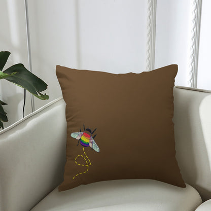 Bumblebee Square Throw Pillow Case | Choose Your Colourway