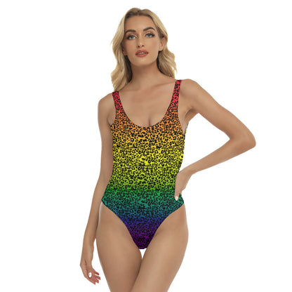 Leopard Print Gradient One-piece Swimsuit | Choose Your Colourway