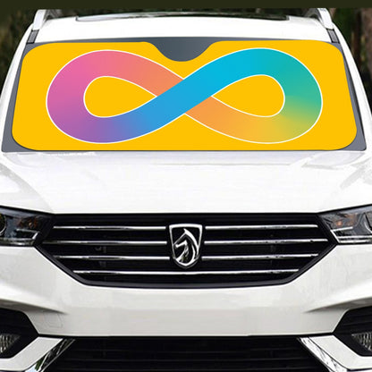 Disability and Neurodiversity Pride Flag Windshield Sunshade | 137cm(53.9”) | Choose Your Flag