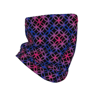 Funda para el cuello de tejido polar con estampado integral Circle Trellis