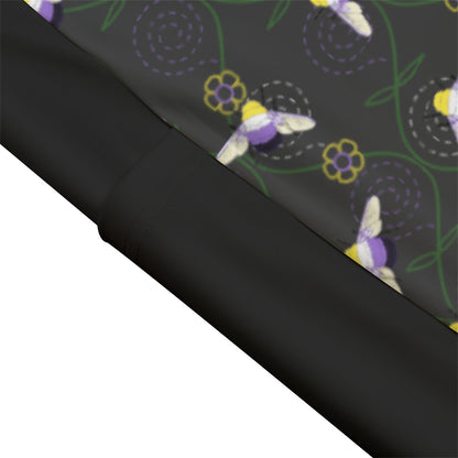 Bumblebee and Vine Trellis Patterned High Waist Leggings With Side Pockets | Choose Your Colourway